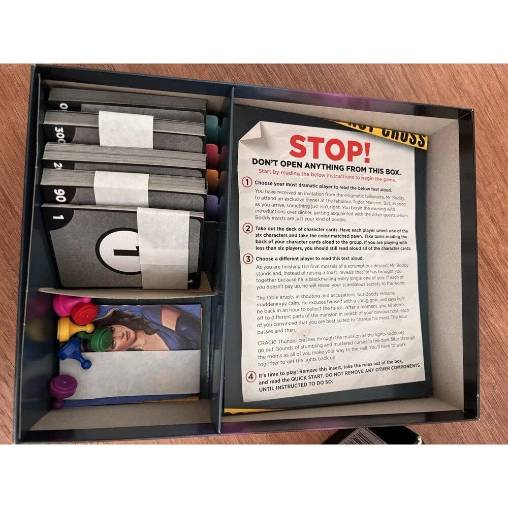 EUC Hasbro Gaming Clue Treachery at Tudor Mansion Cooperative Mystery Game